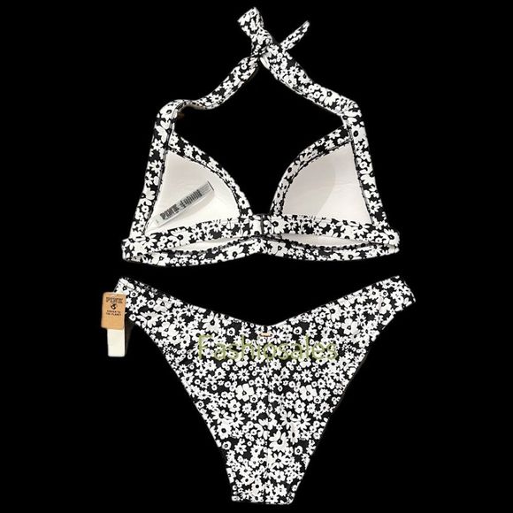 Victoria’s Secret Pink Swim Push Up Triangle Padded Bikini Top & Itsy Bottom Set - Picture 2 of 3